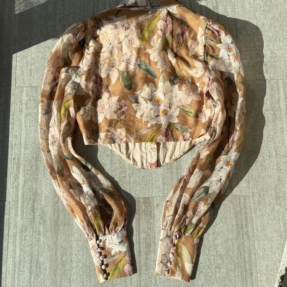 Bardot corset button up blouse size 2 - Picture 3 of 3